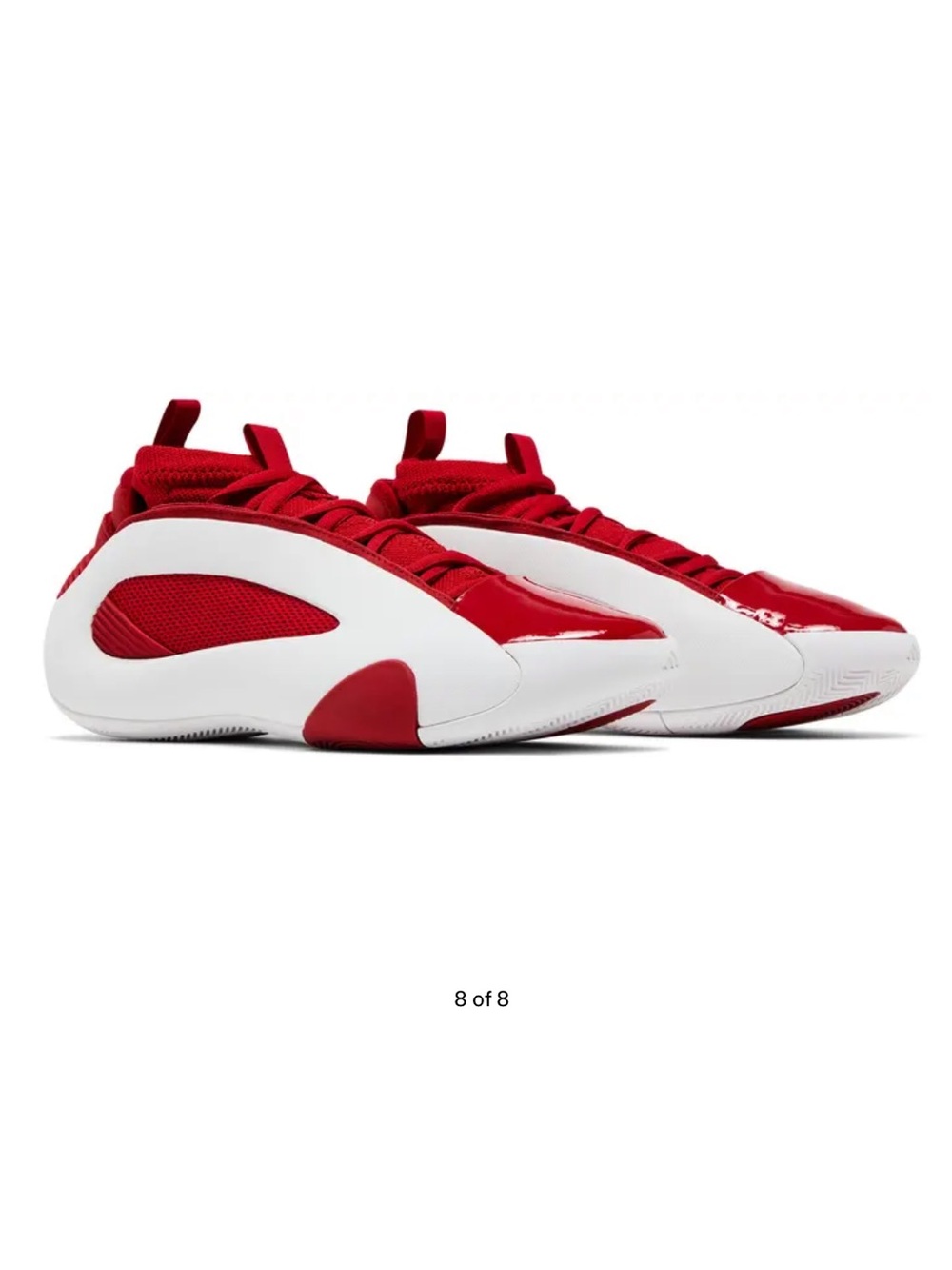 MEW adidas men’s SM harden volume 8 white team power Red basketball Sneakers 18